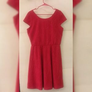 Ronni Nicole Red Fit and Flare Dress Size 14
